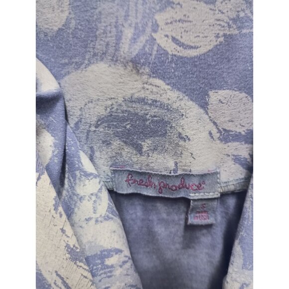 Fresh Produce Womens Babydoll Dress Small Purple Floral Sleeveless Beach Resort - Picture 5 of 10